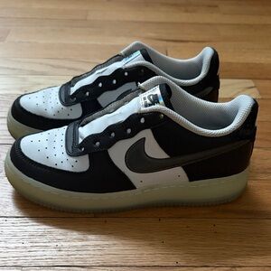 nike scare pack af1 air force 1 kids sz 3y panda balck white